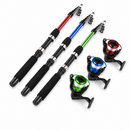 Kit Pesca 3 Varas E 3 Molinete + Linha Completo