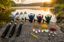 Kit Pesca 3 Varas E 3 Molinete + Linha Completo